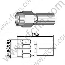 SMC mâle pour connecteur RF RG402 RF