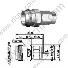 N mâle à l'adaptateur RF mâle SSMB