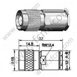 Pince mâle TNC pour connecteur RF LMR240